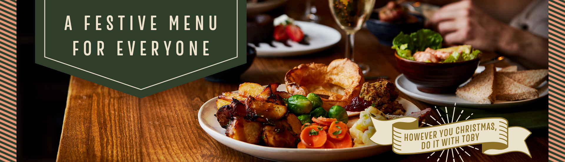 Christmas menu at Toby Carvery Festival Park